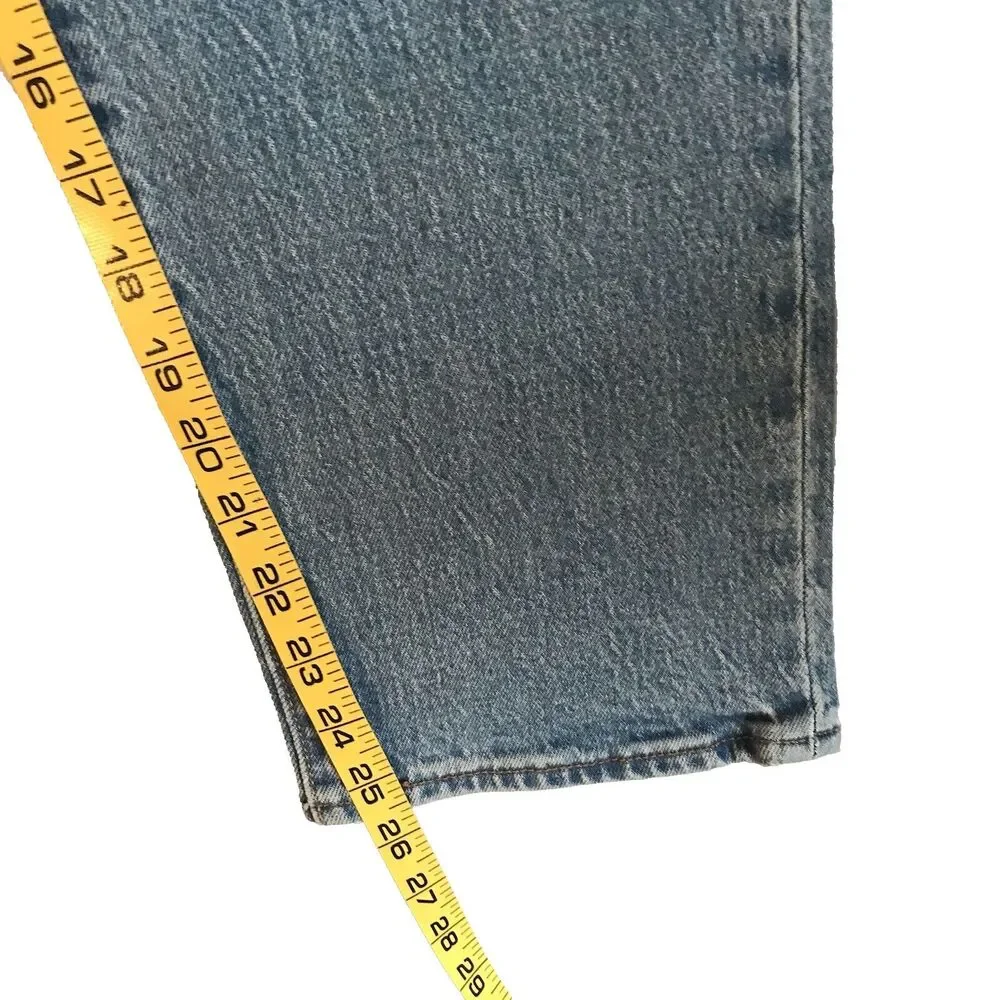 Levi's Wedgie Straight Ankle High Rise Jeans W 28 L 26 - Picture 8 of 11